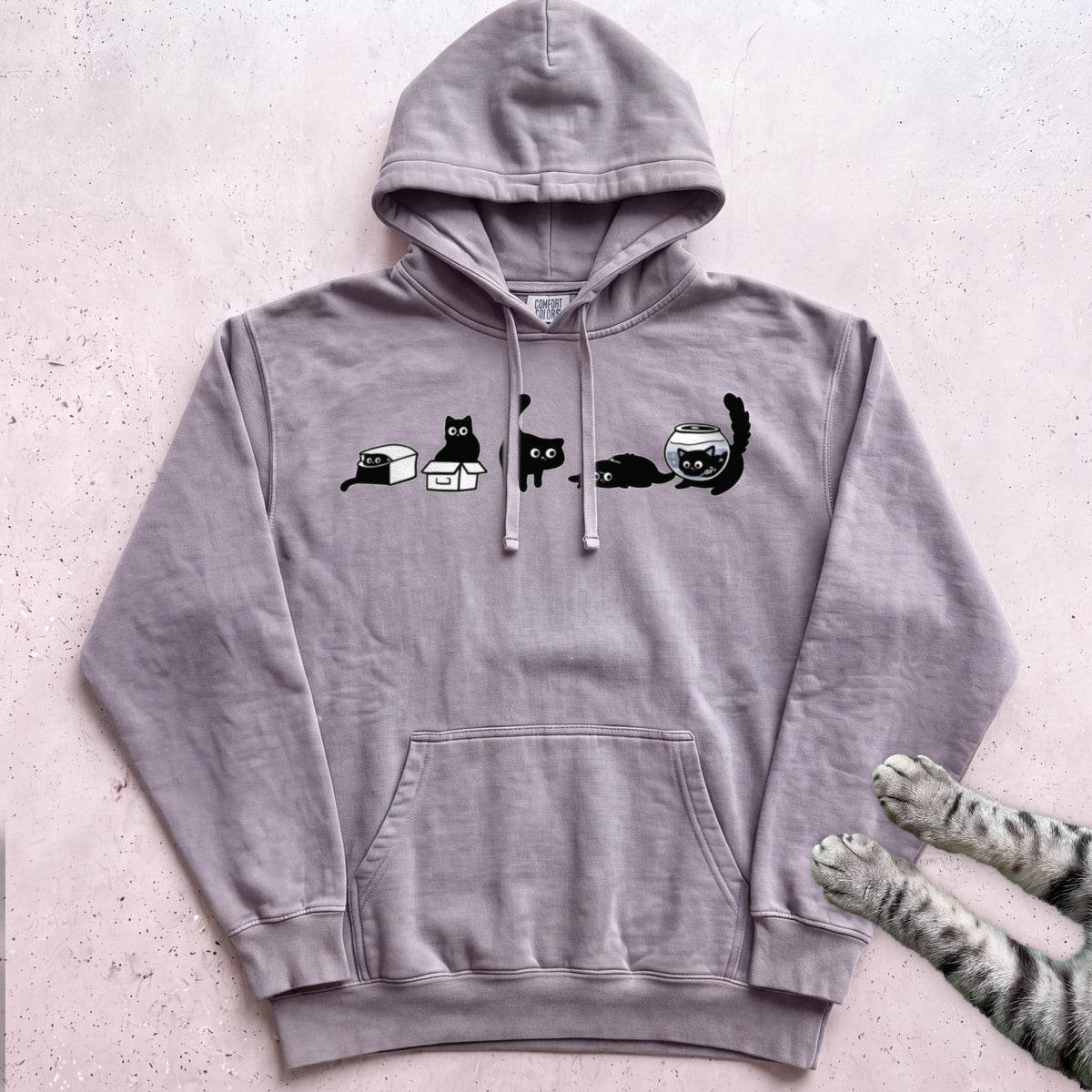 Cat Evolution Hoodie - Grey