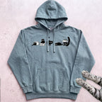 Cat Evolution Hoodie - Seafoam