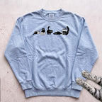 Cat Evolution Sweatshirt - Chambray