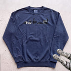 Cat Evolution Sweatshirt - True Navy