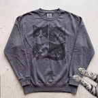 Cat Faces Sweatshirt - Pepper