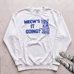 Meow's It Going Cat Sweatshirt - White