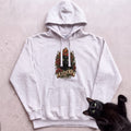 Cat Heart Tattoo Hoodie — Personalized Custom Cat Graphic Hoodie - White
