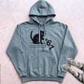 Cat Knocks 67 Off Table Hoodie - Seafoam