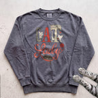 Cat Lady Sweatshirt — Cute Retro Cat Illustration Sweatshirt - Pepper