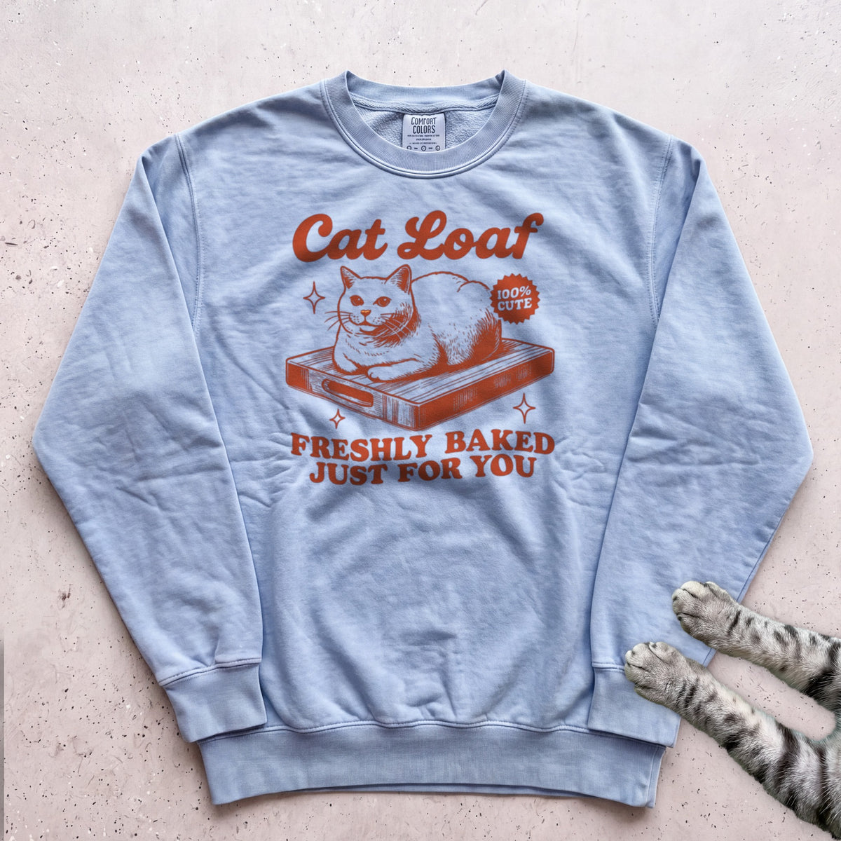 Cat Loaf Sweatshirt - Chambray