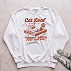 Cat Loaf Sweatshirt - White
