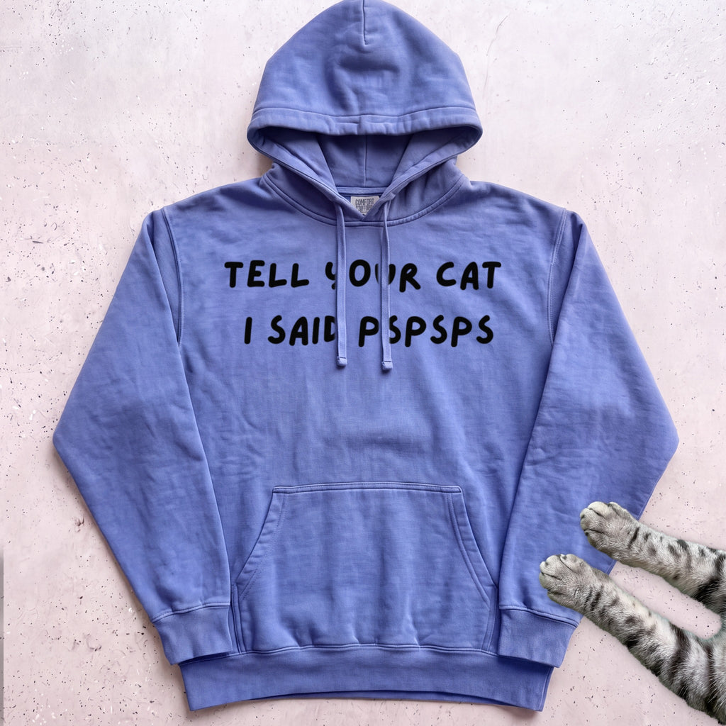 Psspss Cat Hoodie - Flo Blue