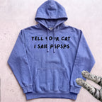 Psspss Cat Hoodie - Flo Blue