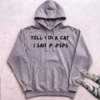 Psspss Cat Hoodie - Grey
