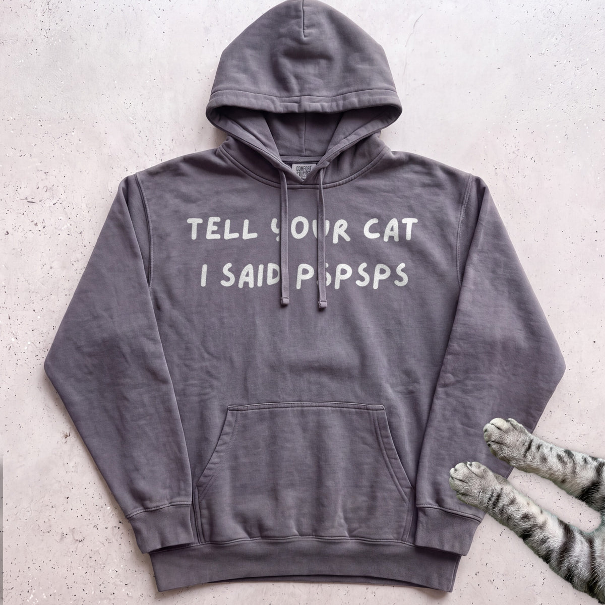 Psspss Cat Hoodie - Pepper