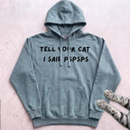 Psspss Cat Hoodie - Seafoam