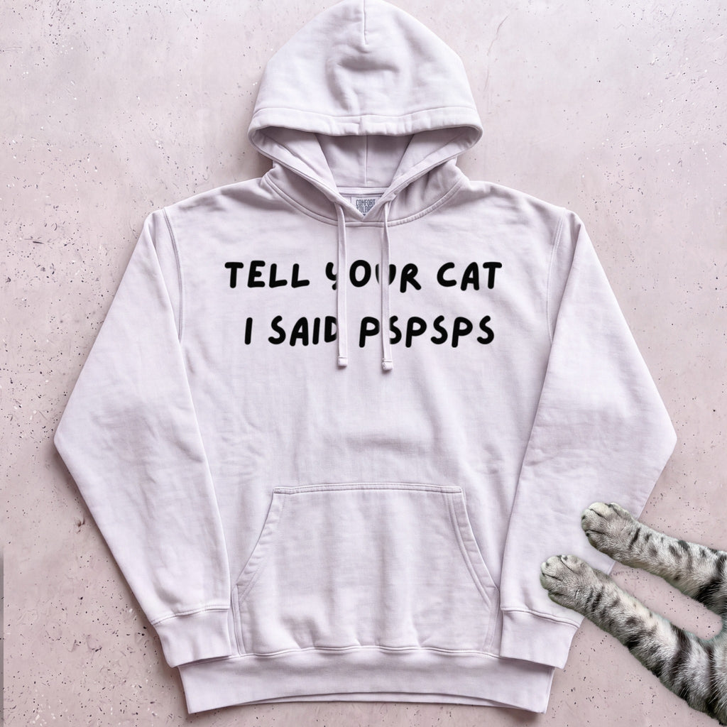 Psspss Cat Hoodie - White