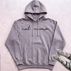 Cat Mama Script Hoodie - Grey