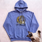 Cat Mom Life Personalized Cat Hoodie - Flo Blue