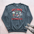 Cat Moms Christmas Club Sweatshirt - Blue Spruce