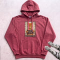 Cat Mugshot Hoodie - Crimson