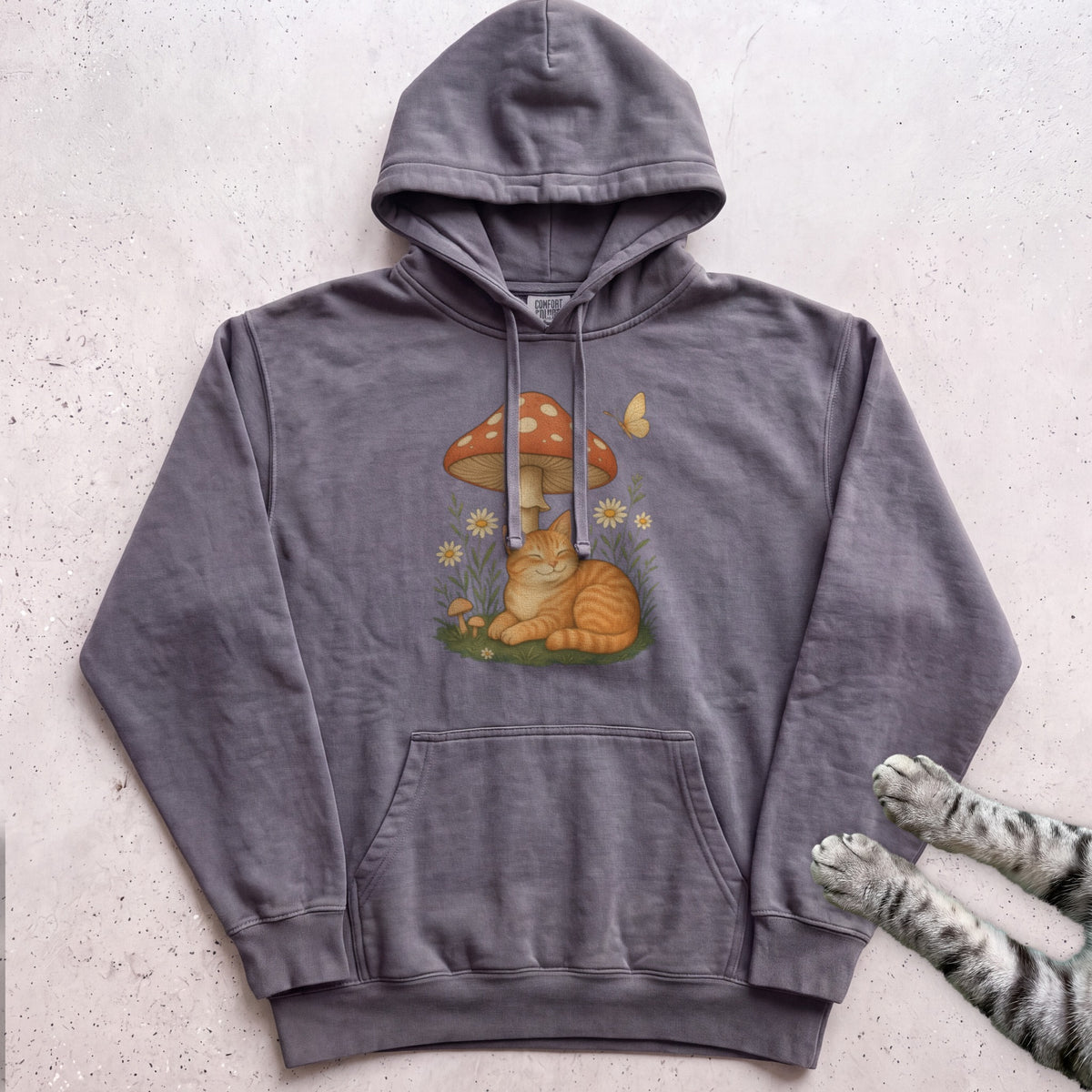 Cat Mushroom Hoodie - Pepper