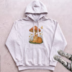 Cat Mushroom Hoodie - White