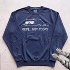 Cat 'Nope... Not Today' Sweatshirt - True Navy