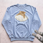 Cat on a Cloud Sweatshirt - Chambray