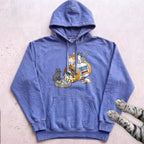 Cat Pill Bottle Hoodie - Flo Blue