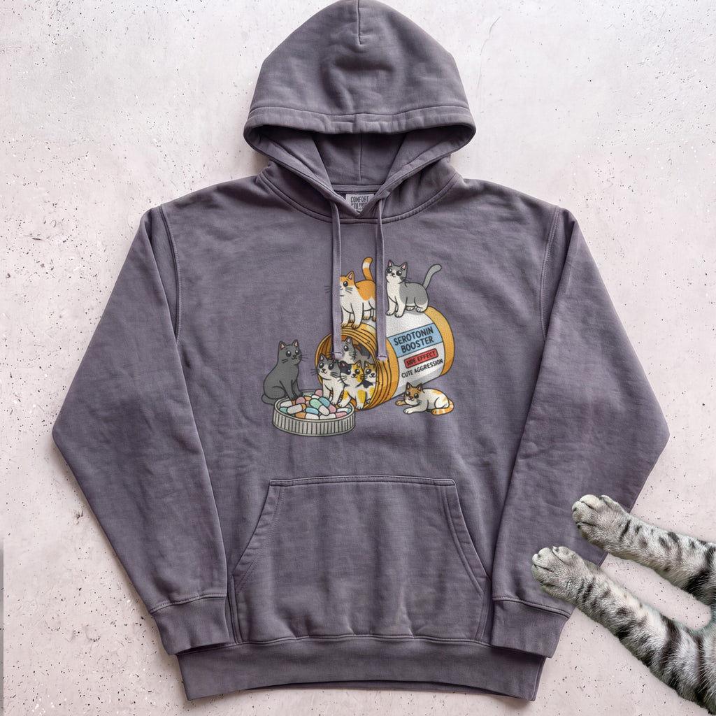 Cat Pill Bottle Hoodie - Pepper