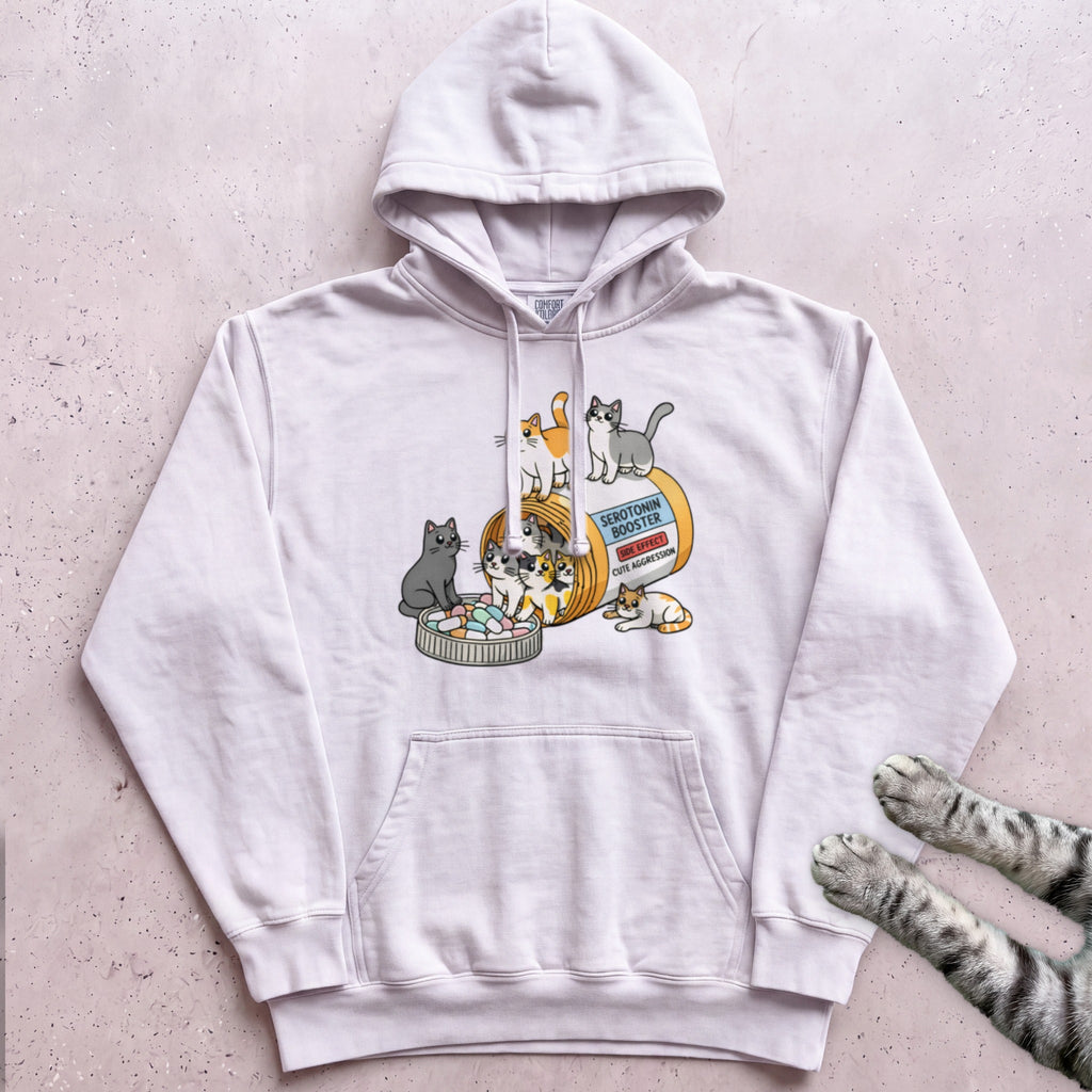 Cat Pill Bottle Hoodie - White