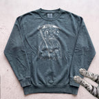Cat Reaper Sweatshirt - Blue Spruce