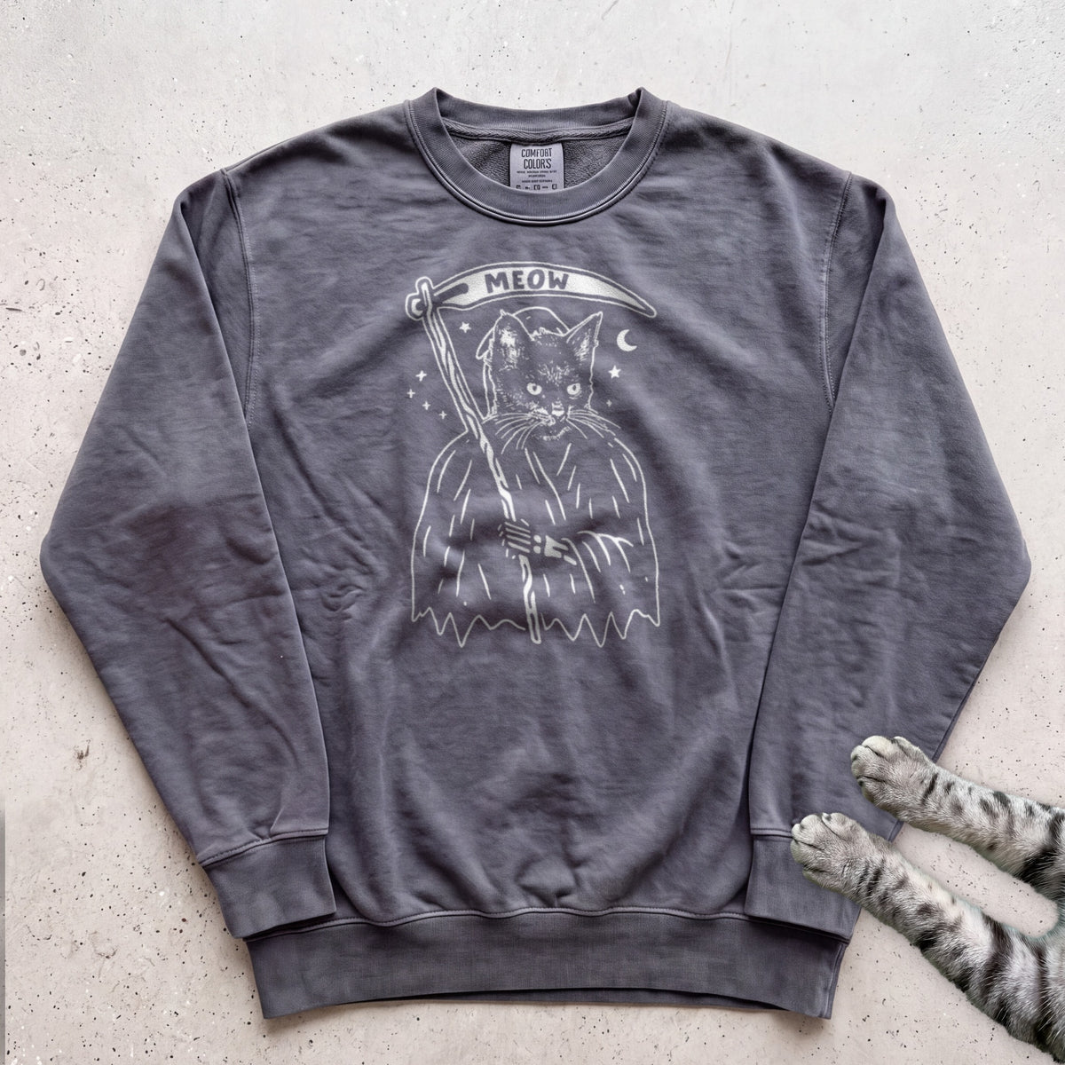 Cat Reaper Sweatshirt - Pepper