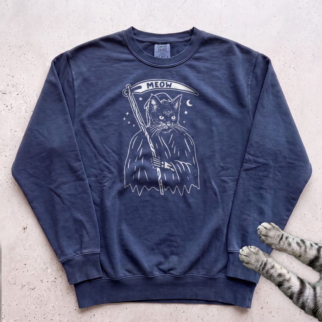 Cat Reaper Sweatshirt - True Navy