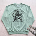 Cat Rock Guitar Sweatshirt - Light Green