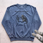 Cat Science Sweatshirt - Blue Jean