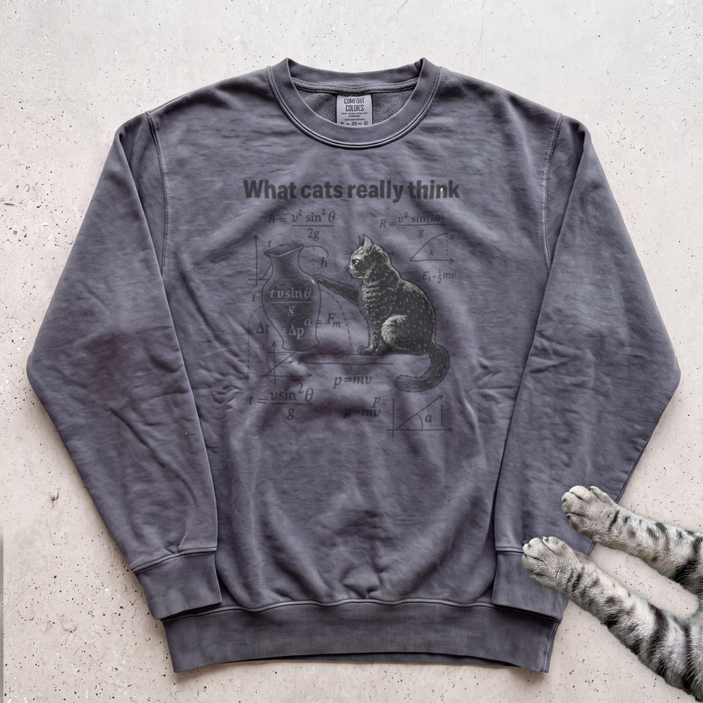 Cat Science Sweatshirt - Pepper