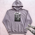 Cat Selfie with UFO Hoodie - Grey