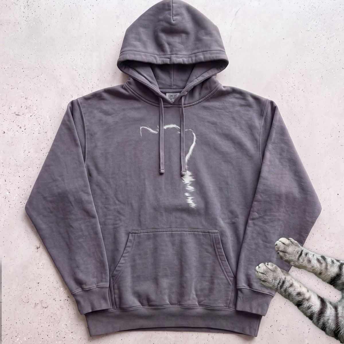 Cat Silhouette Hoodie - Pepper