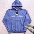 Cats & Coffee Hoodie - Flo Blue