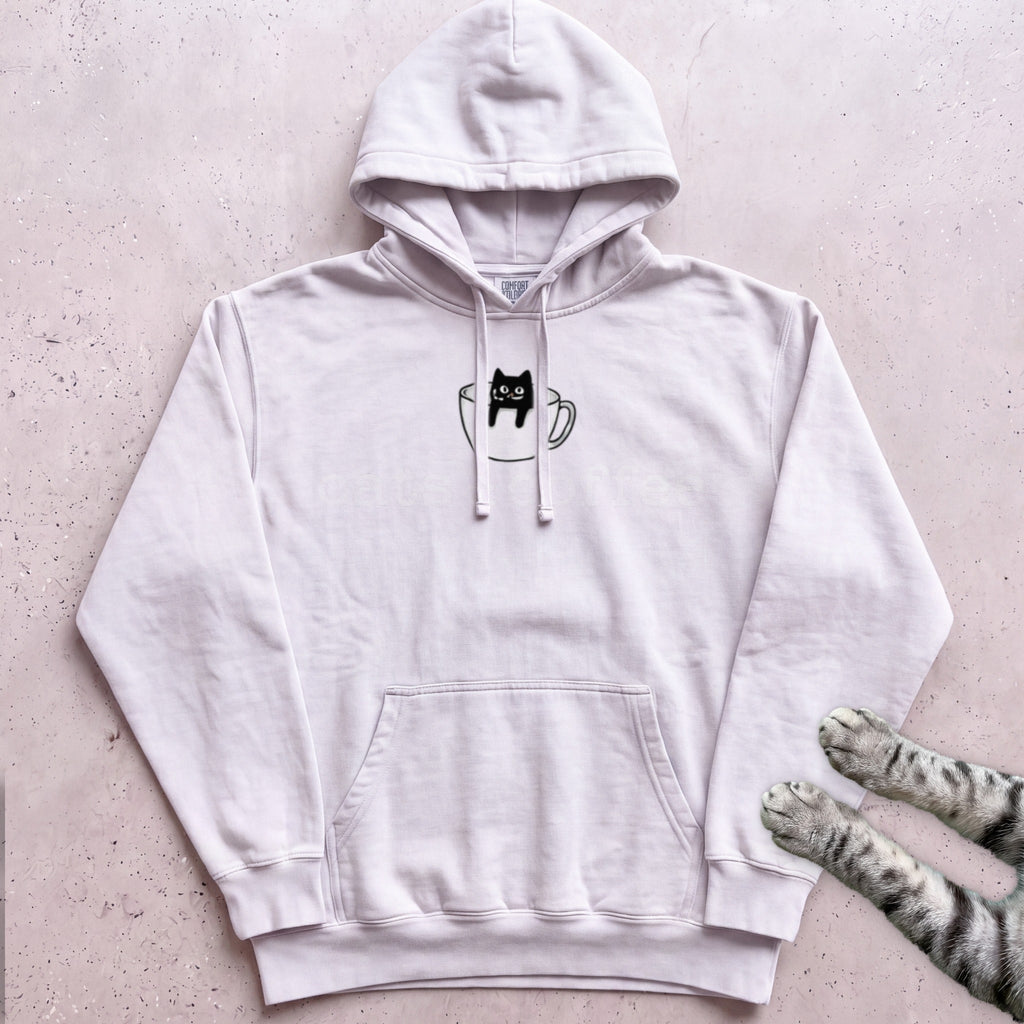 Cats & Coffee Hoodie - White