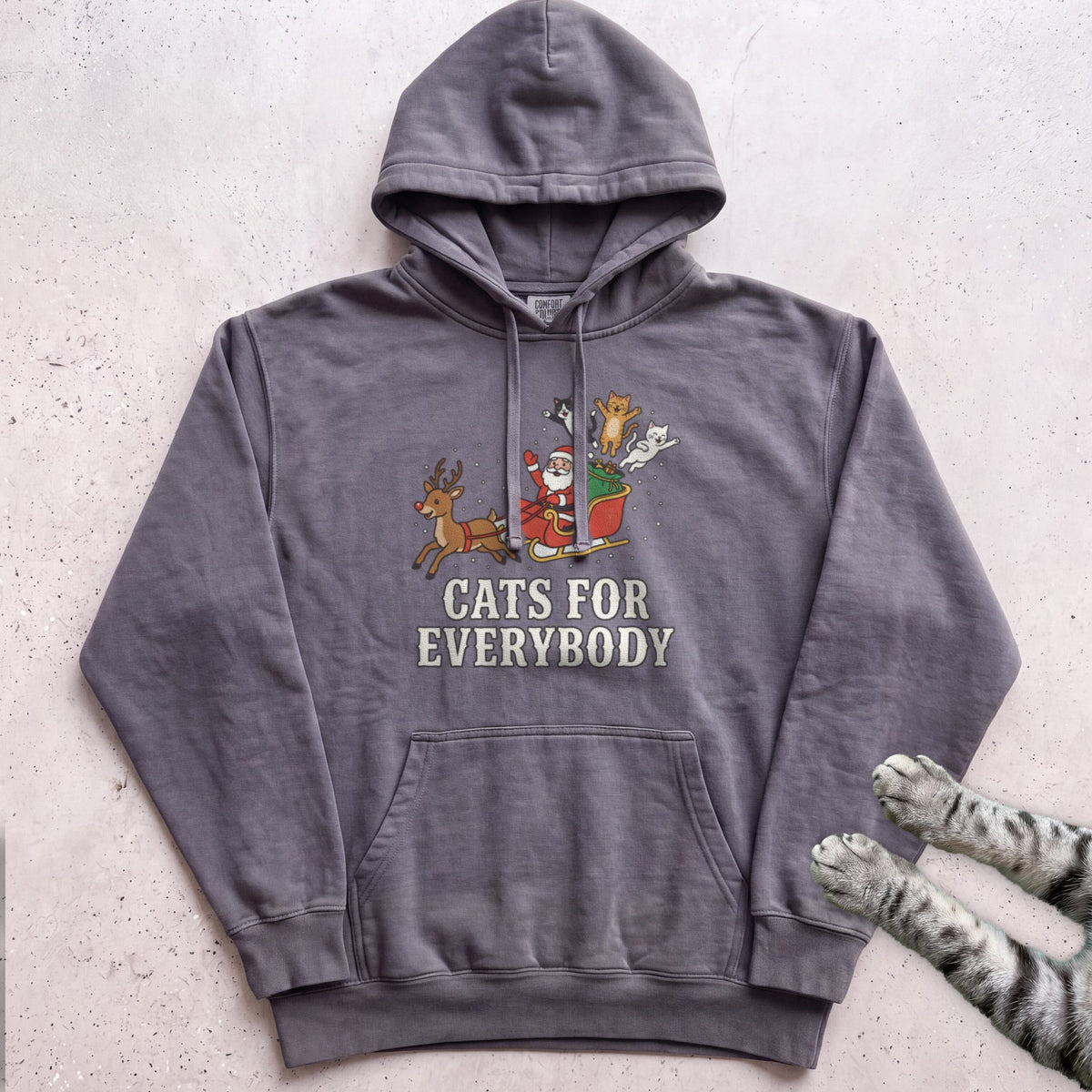 Cats for Everybody Hoodie - Pepper
