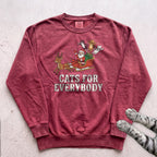 Cats for Everybody Sweatshirt - Crimson