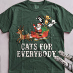 Cats for Everybody T-Shirt - Blue Spruce