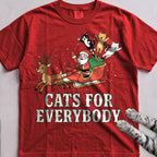 Cats for Everybody T-Shirt - Red