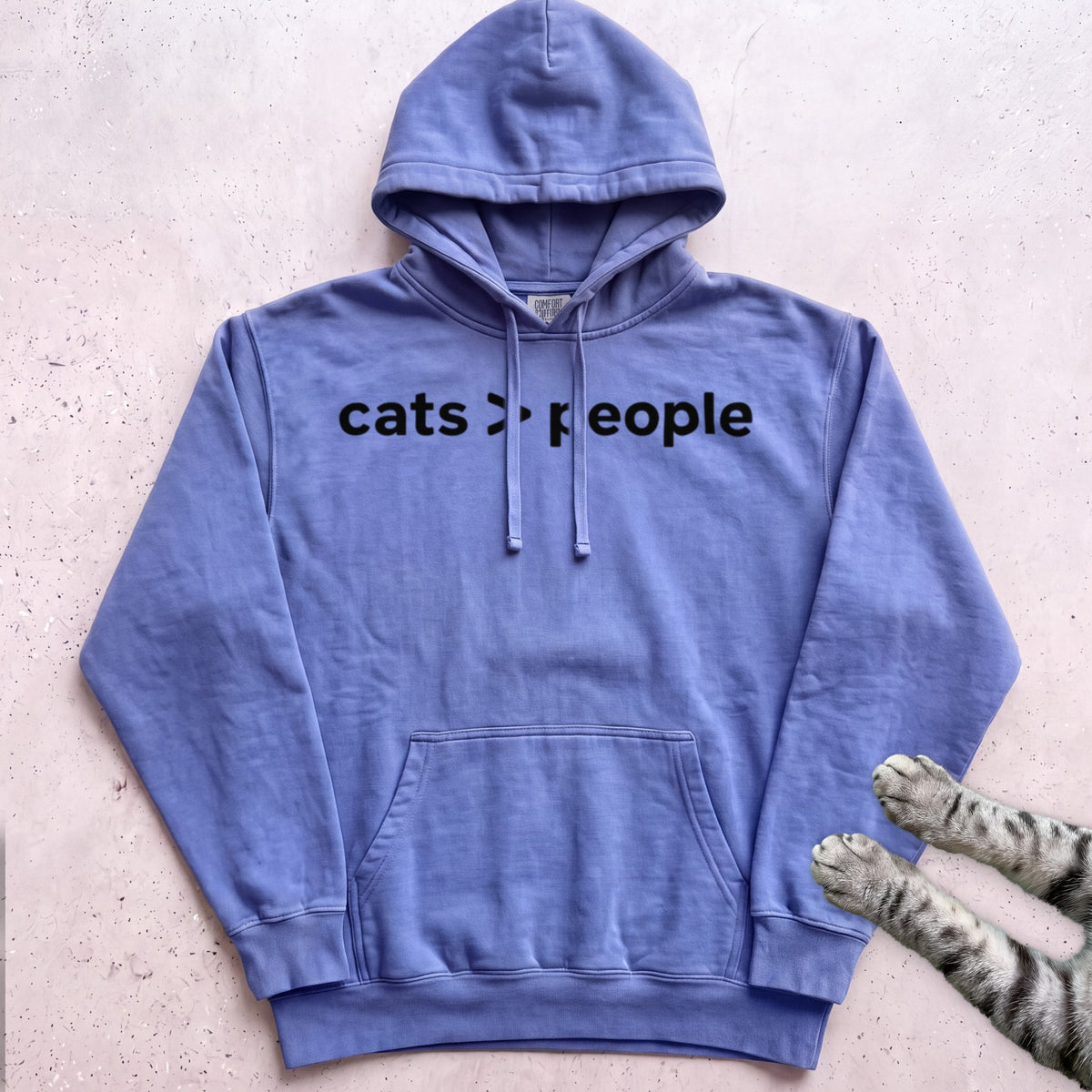 Cats > People Hoodie - Flo Blue