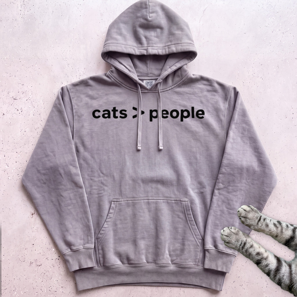 Cats > People Hoodie - Grey