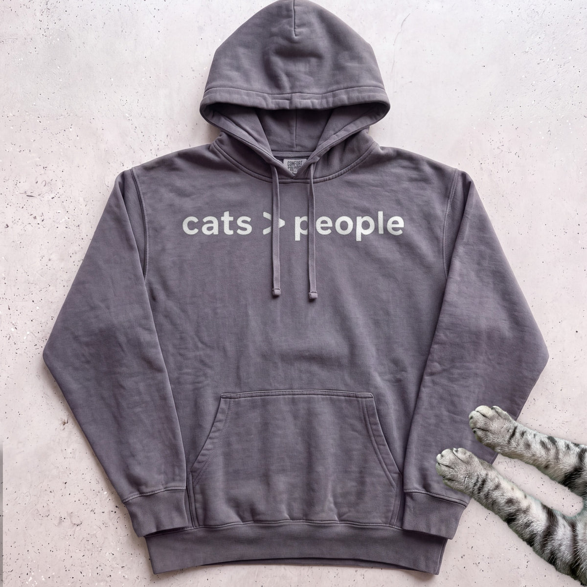Cats > People Hoodie - Pepper