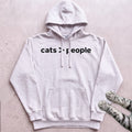 Cats > People Hoodie - White