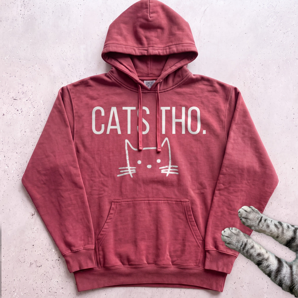 Cats Tho Hoodie - Crimson