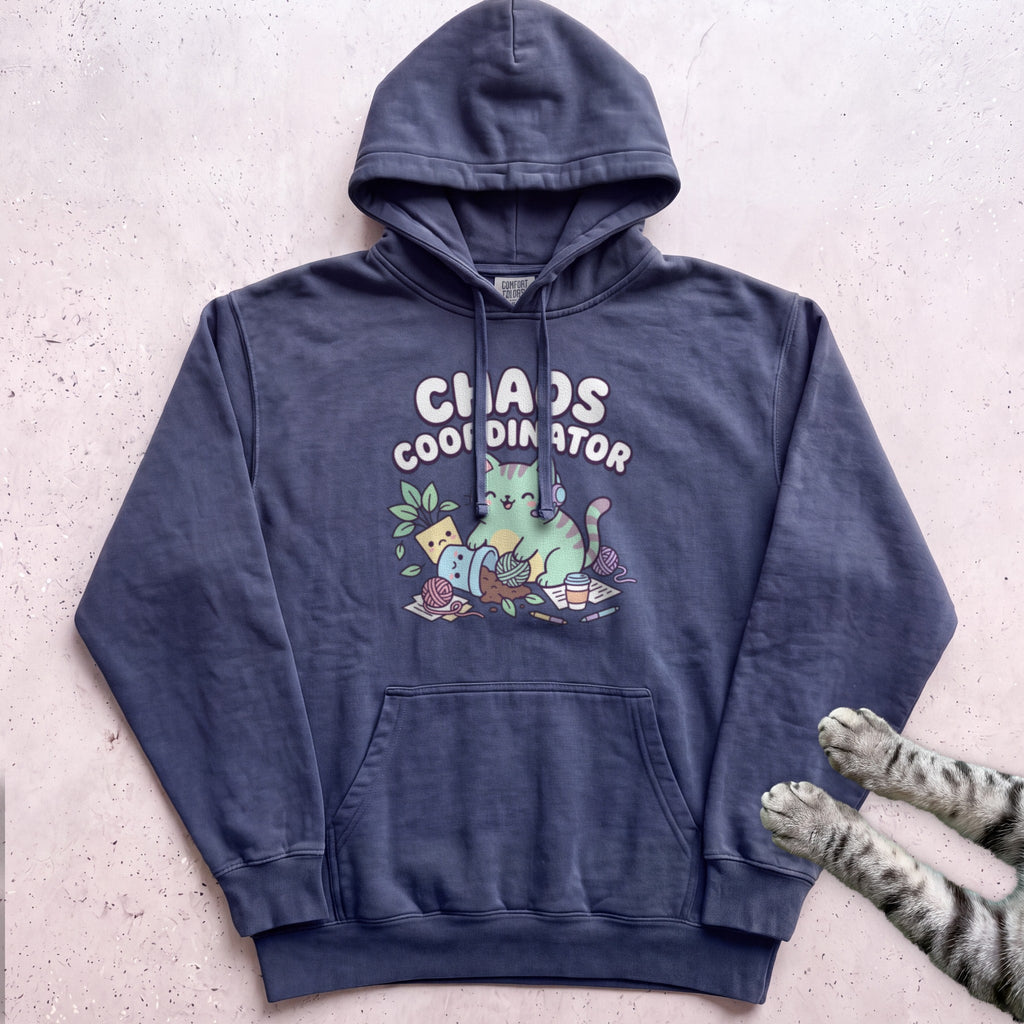 Chaos Coordinator Cat Hoodie - True Navy