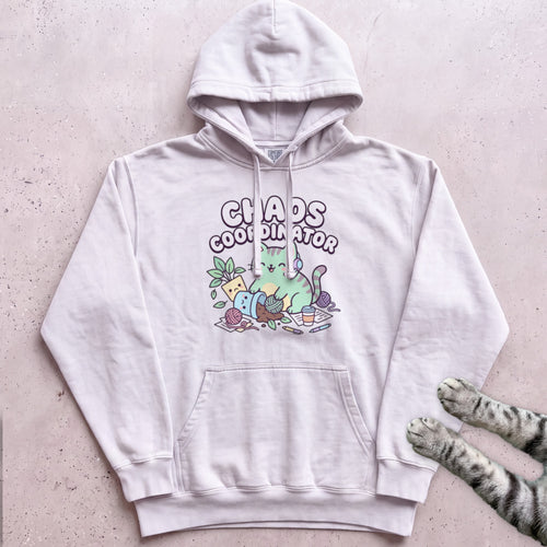 Chaos Coordinator Cat Hoodie - White