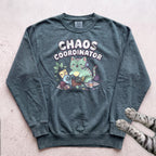 Chaos Coordinator Cat Sweatshirt - Blue Spruce